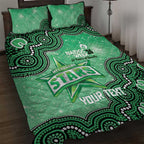 Melbourne Stars NAIDOC Week 2026 Custom Quilt Bed Set 50 Years Deadly Indigenous Art Glitter Effect