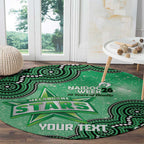 Melbourne Stars NAIDOC Week 2026 Custom Round Carpet 50 Years Deadly Indigenous Art Glitter Effect