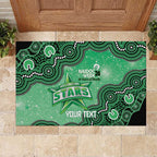 Melbourne Stars NAIDOC Week 2026 Custom Rubber Doormat 50 Years Deadly Indigenous Art Glitter Effect