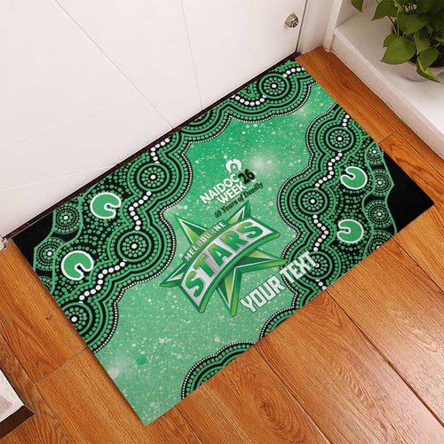 Melbourne Stars NAIDOC Week 2026 Custom Rubber Doormat 50 Years Deadly Indigenous Art Glitter Effect