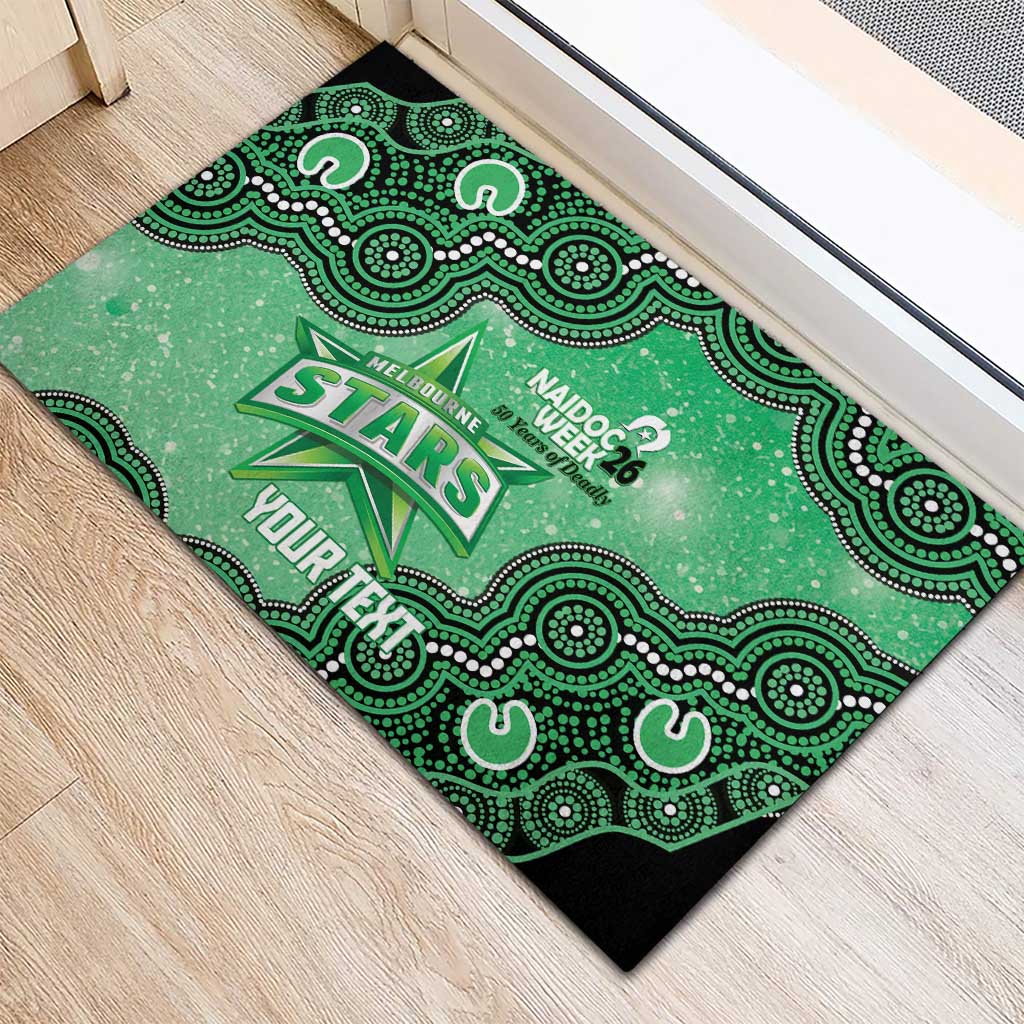 Melbourne Stars NAIDOC Week 2026 Custom Rubber Doormat 50 Years Deadly Indigenous Art Glitter Effect