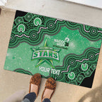 Melbourne Stars NAIDOC Week 2026 Custom Rubber Doormat 50 Years Deadly Indigenous Art Glitter Effect