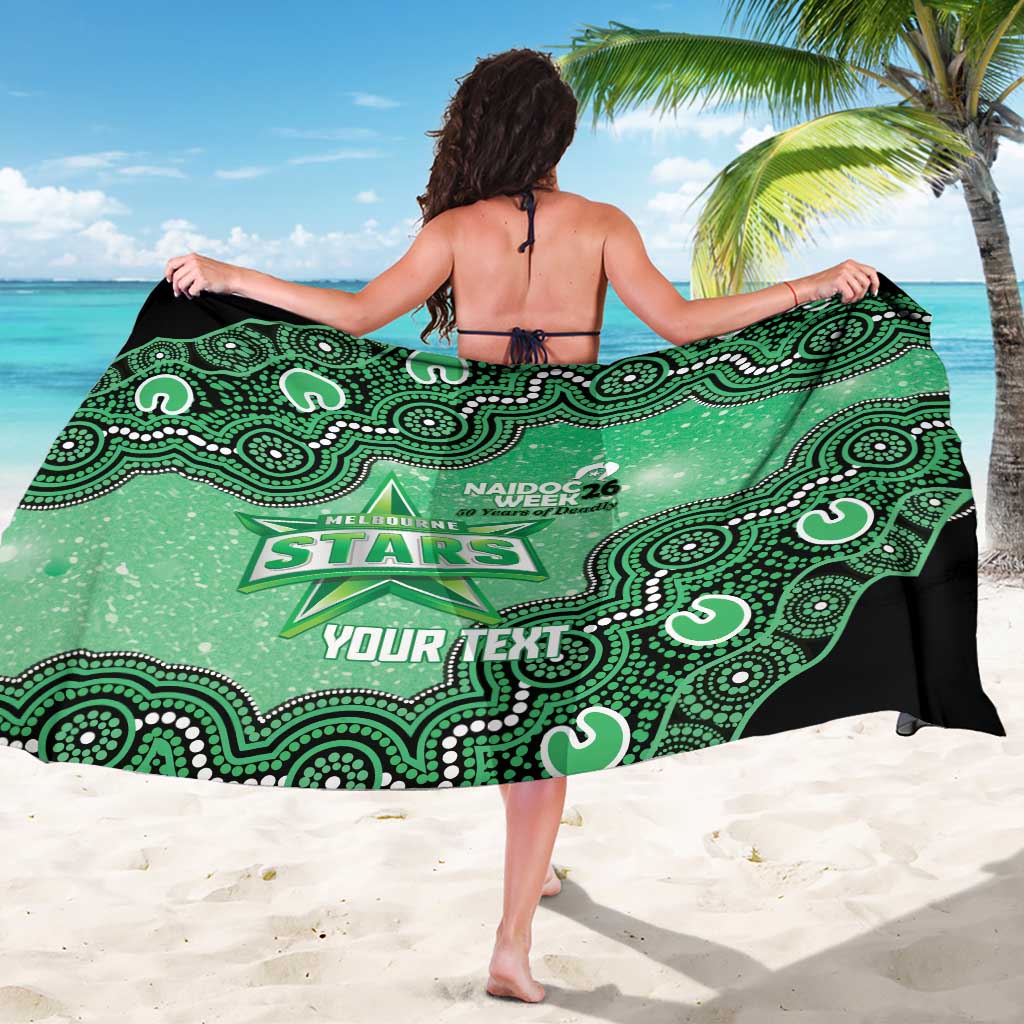 Melbourne Stars NAIDOC Week 2026 Custom Sarong 50 Years Deadly Indigenous Art Glitter Effect