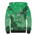 Melbourne Stars NAIDOC Week 2026 Custom Sherpa Hoodie 50 Years Deadly Indigenous Art Glitter Effect