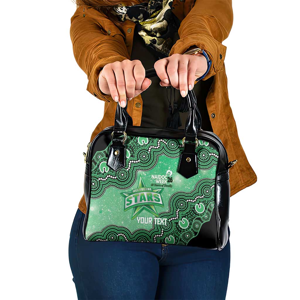 Melbourne Stars NAIDOC Week 2026 Custom Shoulder Handbag 50 Years Deadly Indigenous Art Glitter Effect