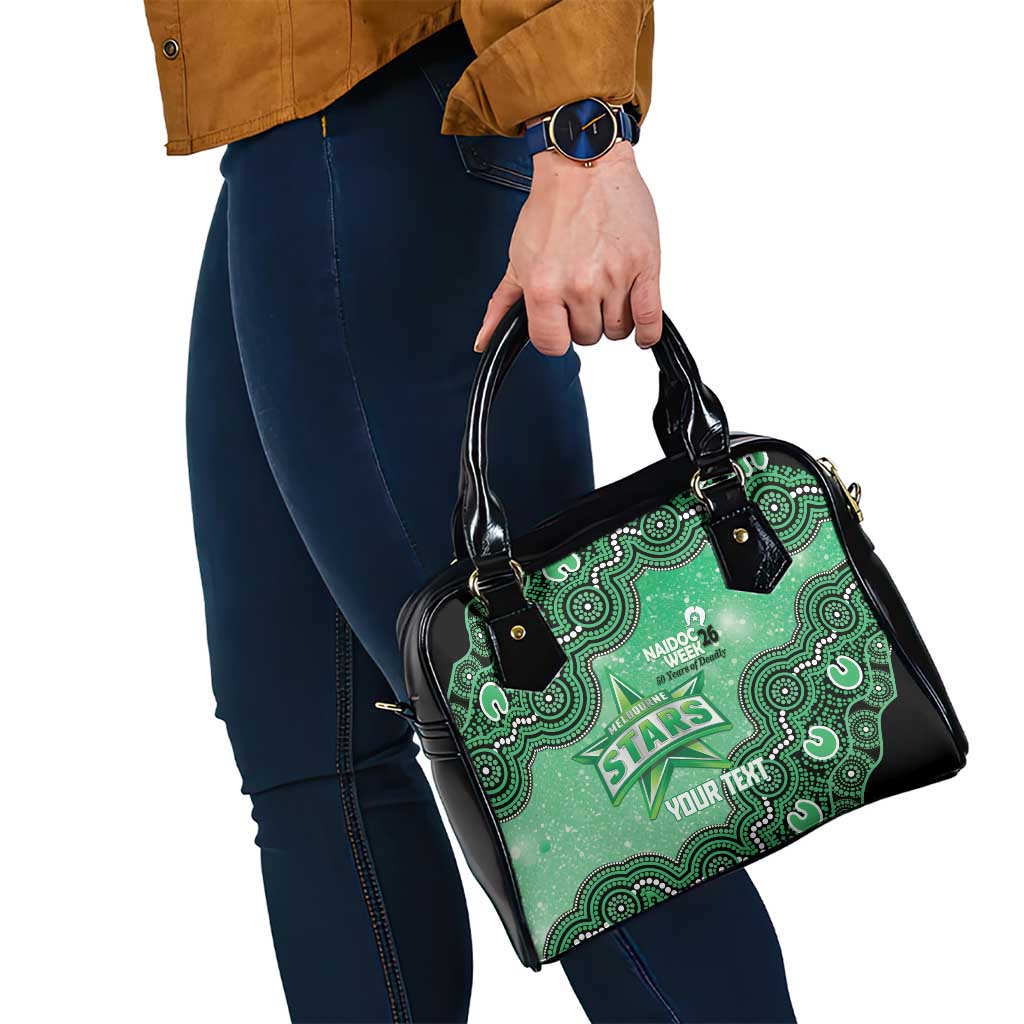 Melbourne Stars NAIDOC Week 2026 Custom Shoulder Handbag 50 Years Deadly Indigenous Art Glitter Effect