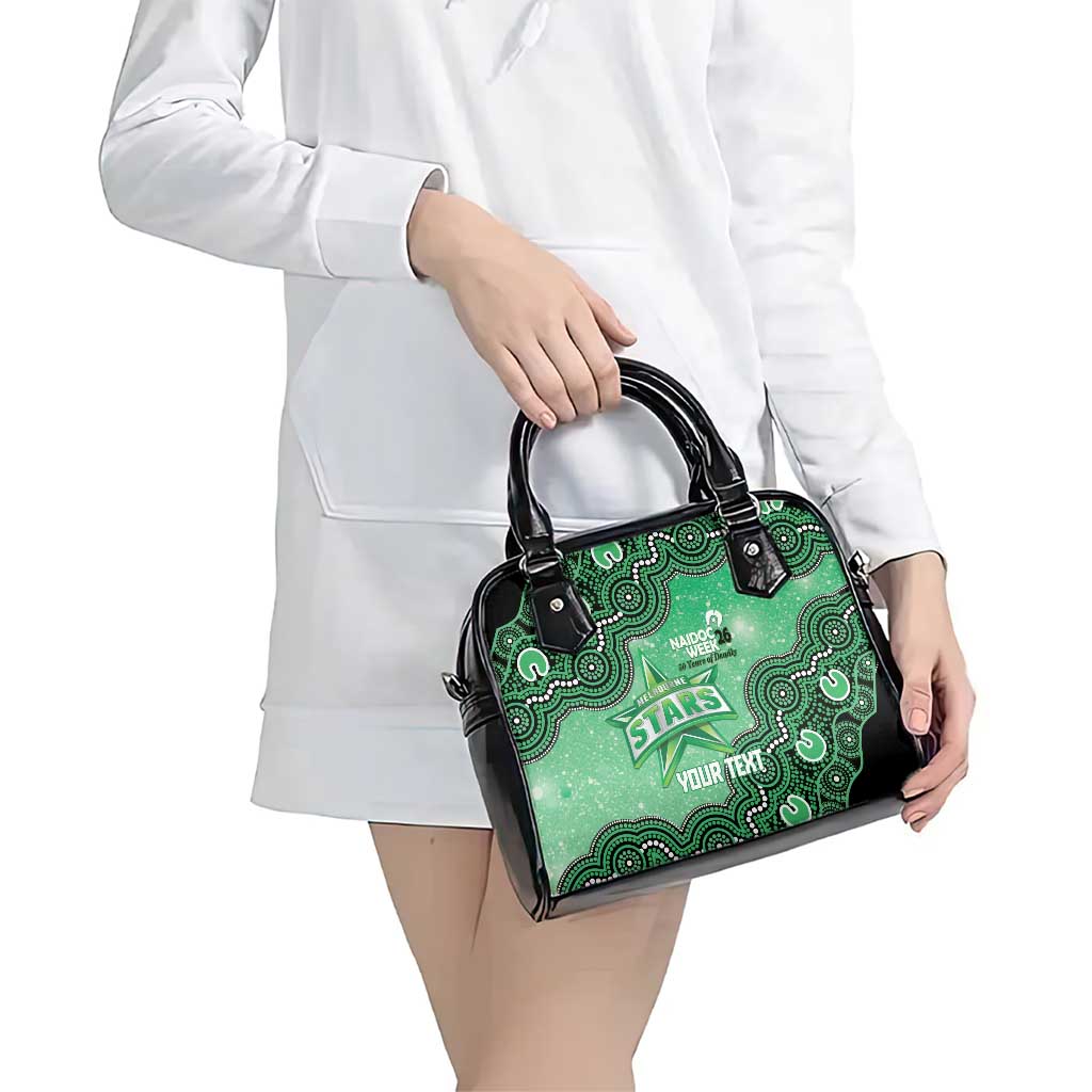 Melbourne Stars NAIDOC Week 2026 Custom Shoulder Handbag 50 Years Deadly Indigenous Art Glitter Effect