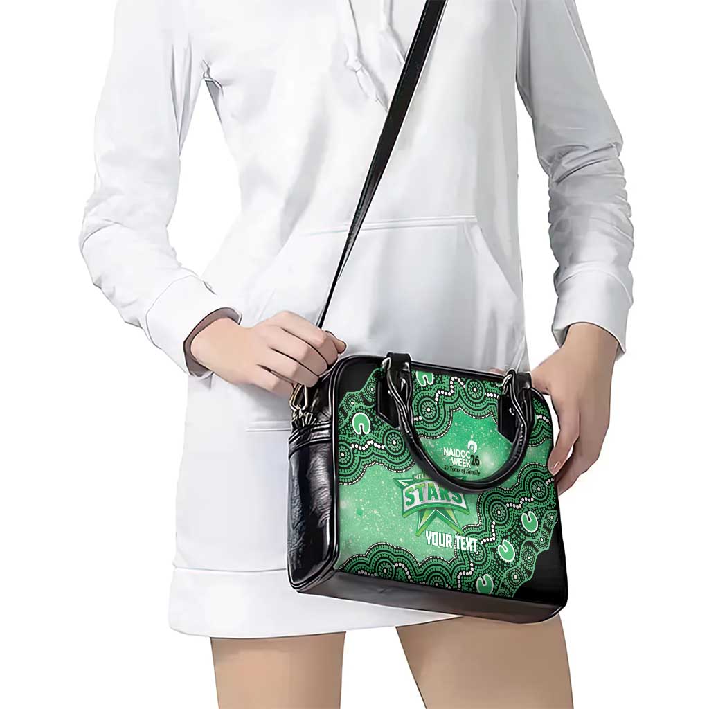 Melbourne Stars NAIDOC Week 2026 Custom Shoulder Handbag 50 Years Deadly Indigenous Art Glitter Effect