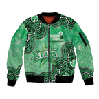 Melbourne Stars NAIDOC Week 2026 Custom Sleeve Zip Bomber Jacket 50 Years Deadly Indigenous Art Glitter Effect