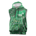 Melbourne Stars NAIDOC Week 2026 Custom Sleeveless Hoodie 50 Years Deadly Indigenous Art Glitter Effect