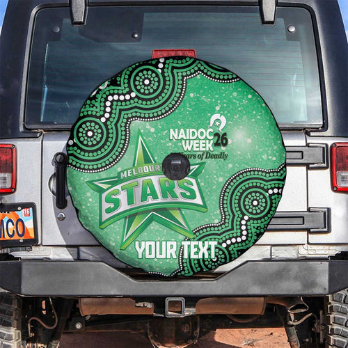 Melbourne Stars NAIDOC Week 2026 Custom Spare Tire Cover 50 Years Deadly Indigenous Art Glitter Effect
