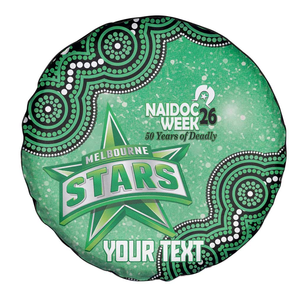 Melbourne Stars NAIDOC Week 2026 Custom Spare Tire Cover 50 Years Deadly Indigenous Art Glitter Effect
