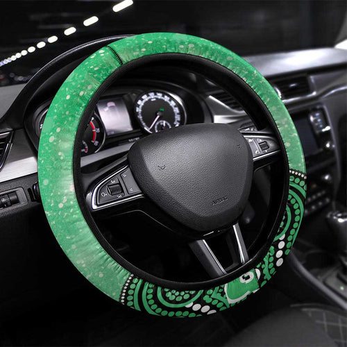 Melbourne Stars NAIDOC Week 2026 Steering Wheel Cover 50 Years Deadly Indigenous Art Glitter Effect