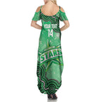 Melbourne Stars NAIDOC Week 2026 Custom Summer Maxi Dress 50 Years Deadly Indigenous Art Glitter Effect
