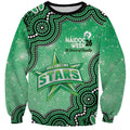 Melbourne Stars NAIDOC Week 2026 Custom Sweatshirt 50 Years Deadly Indigenous Art Glitter Effect