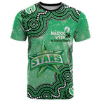 Melbourne Stars NAIDOC Week 2026 Custom T Shirt 50 Years Deadly Indigenous Art Glitter Effect