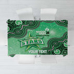 Melbourne Stars NAIDOC Week 2026 Custom Tablecloth 50 Years Deadly Indigenous Art Glitter Effect