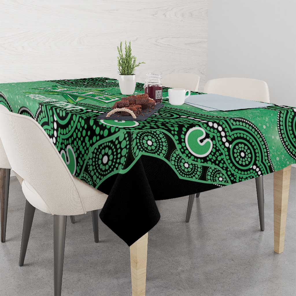 Melbourne Stars NAIDOC Week 2026 Custom Tablecloth 50 Years Deadly Indigenous Art Glitter Effect