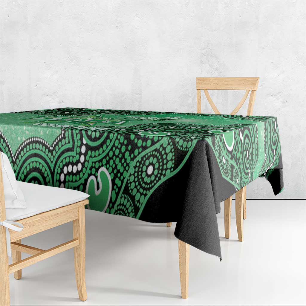 Melbourne Stars NAIDOC Week 2026 Custom Tablecloth 50 Years Deadly Indigenous Art Glitter Effect