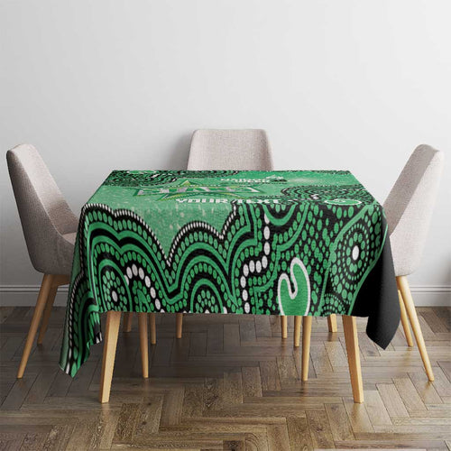 Melbourne Stars NAIDOC Week 2026 Custom Tablecloth 50 Years Deadly Indigenous Art Glitter Effect