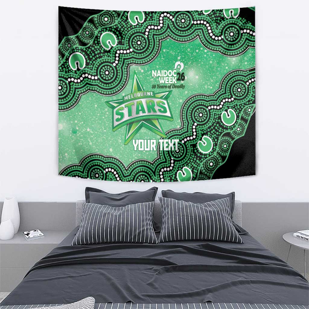 Melbourne Stars NAIDOC Week 2026 Custom Tapestry 50 Years Deadly Indigenous Art Glitter Effect