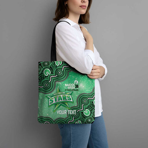 Melbourne Stars NAIDOC Week 2026 Custom Tote Bag 50 Years Deadly Indigenous Art Glitter Effect