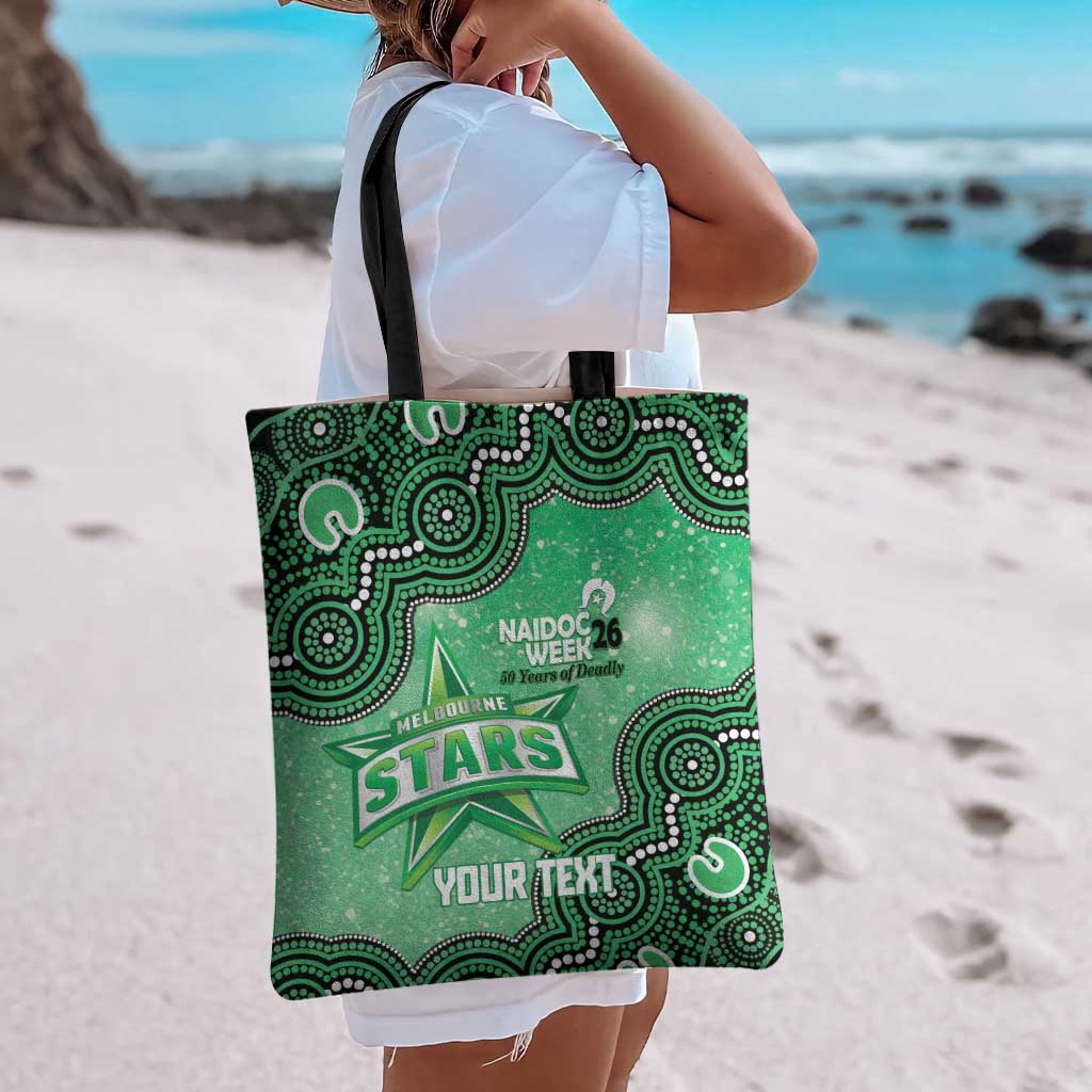 Melbourne Stars NAIDOC Week 2026 Custom Tote Bag 50 Years Deadly Indigenous Art Glitter Effect