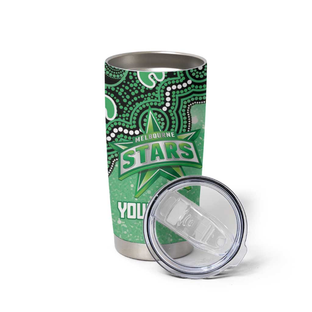 Melbourne Stars NAIDOC Week 2026 Custom Tumbler Cup 50 Years Deadly Indigenous Art Glitter Effect