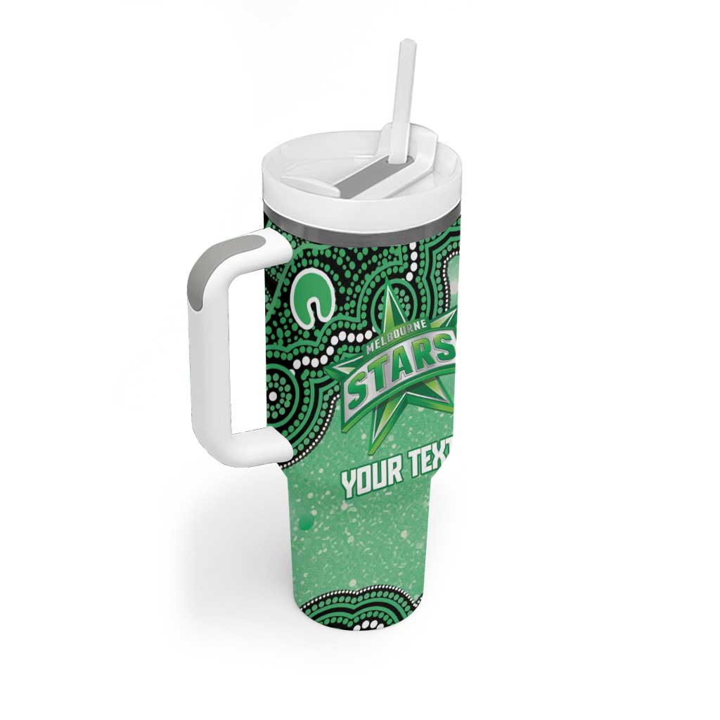 Melbourne Stars NAIDOC Week 2026 Custom Tumbler With Handle 50 Years Deadly Indigenous Art Glitter Effect