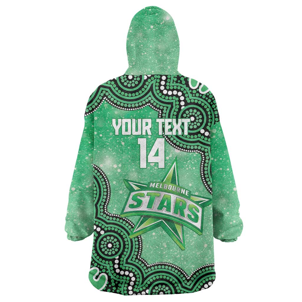 Melbourne Stars NAIDOC Week 2026 Custom Wearable Blanket Hoodie 50 Years Deadly Indigenous Art Glitter Effect