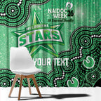 Melbourne Stars NAIDOC Week 2026 Custom Window Curtain 50 Years Deadly Indigenous Art Glitter Effect