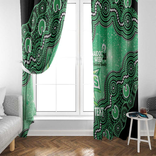Melbourne Stars NAIDOC Week 2026 Custom Window Curtain 50 Years Deadly Indigenous Art Glitter Effect