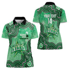 Melbourne Stars NAIDOC Week 2026 Custom Women Polo Shirt 50 Years Deadly Indigenous Art Glitter Effect