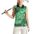 Melbourne Stars NAIDOC Week 2026 Custom Women Sleeveless Polo Shirt 50 Years Deadly Indigenous Art Glitter Effect