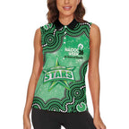 Melbourne Stars NAIDOC Week 2026 Custom Women Sleeveless Polo Shirt 50 Years Deadly Indigenous Art Glitter Effect