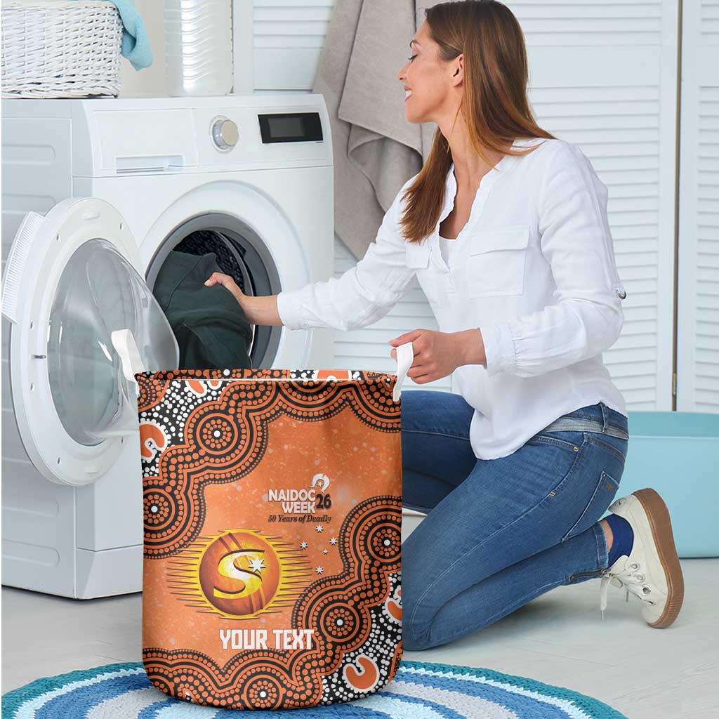 Perth Scorchers NAIDOC Week 2026 Custom Laundry Basket 50 Years Deadly Indigenous Art Glitter Effect