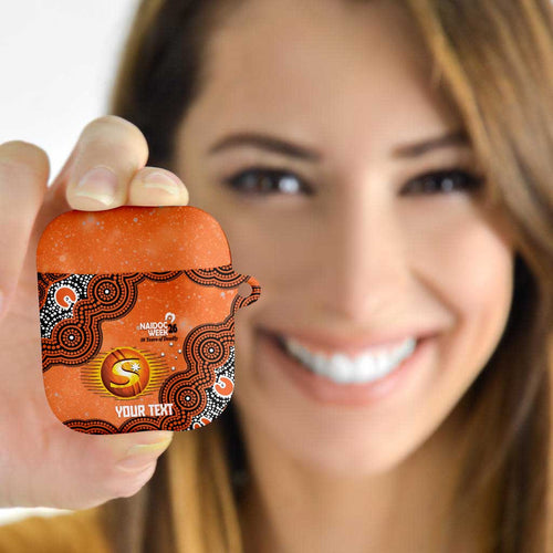Perth Scorchers NAIDOC Week 2026 Custom AirPods Case 50 Years Deadly Indigenous Art Glitter Effect