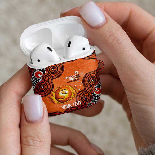 Perth Scorchers NAIDOC Week 2026 Custom AirPods Case 50 Years Deadly Indigenous Art Glitter Effect