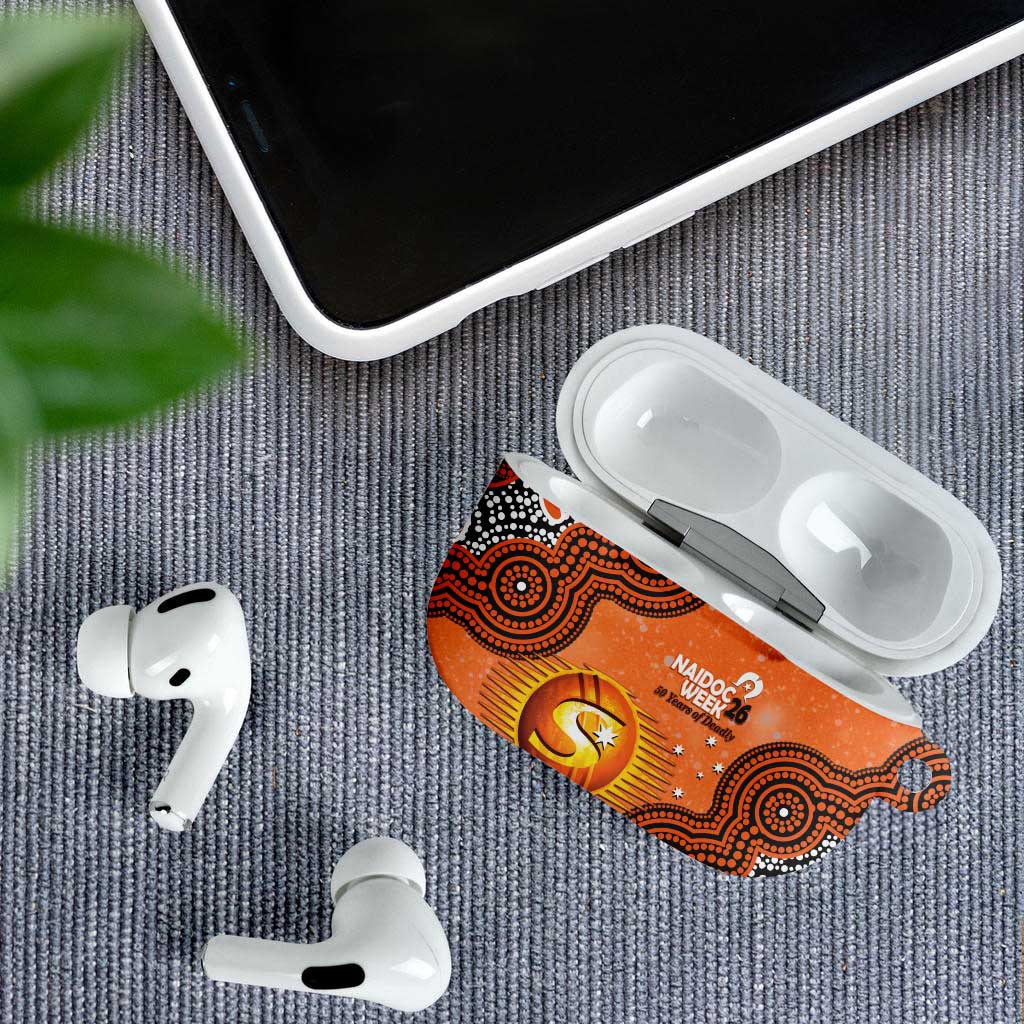 Perth Scorchers NAIDOC Week 2026 Custom AirPods Case 50 Years Deadly Indigenous Art Glitter Effect