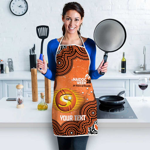 Perth Scorchers NAIDOC Week 2026 Custom Apron 50 Years Deadly Indigenous Art Glitter Effect