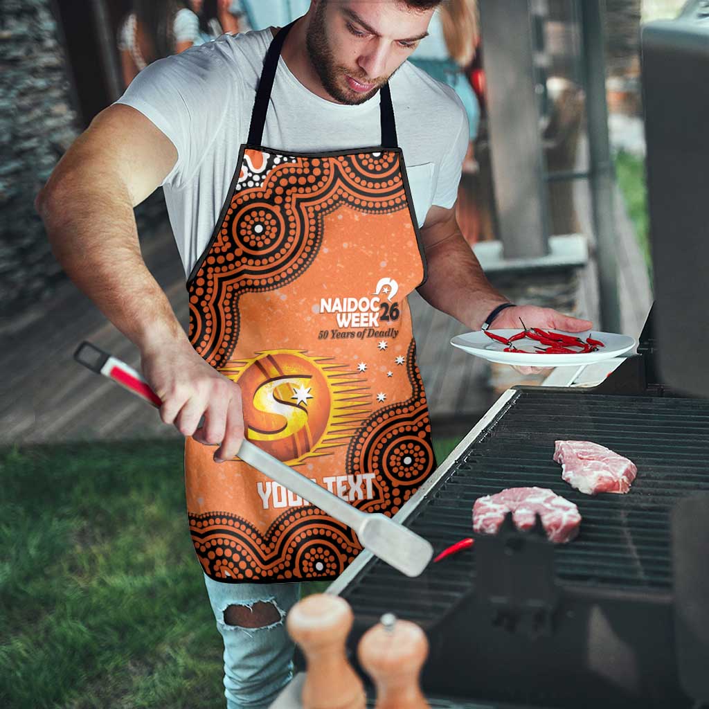 Perth Scorchers NAIDOC Week 2026 Custom Apron 50 Years Deadly Indigenous Art Glitter Effect