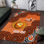 Perth Scorchers NAIDOC Week 2026 Custom Area Rug 50 Years Deadly Indigenous Art Glitter Effect