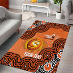 Perth Scorchers NAIDOC Week 2026 Custom Area Rug 50 Years Deadly Indigenous Art Glitter Effect