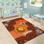 Perth Scorchers NAIDOC Week 2026 Custom Area Rug 50 Years Deadly Indigenous Art Glitter Effect