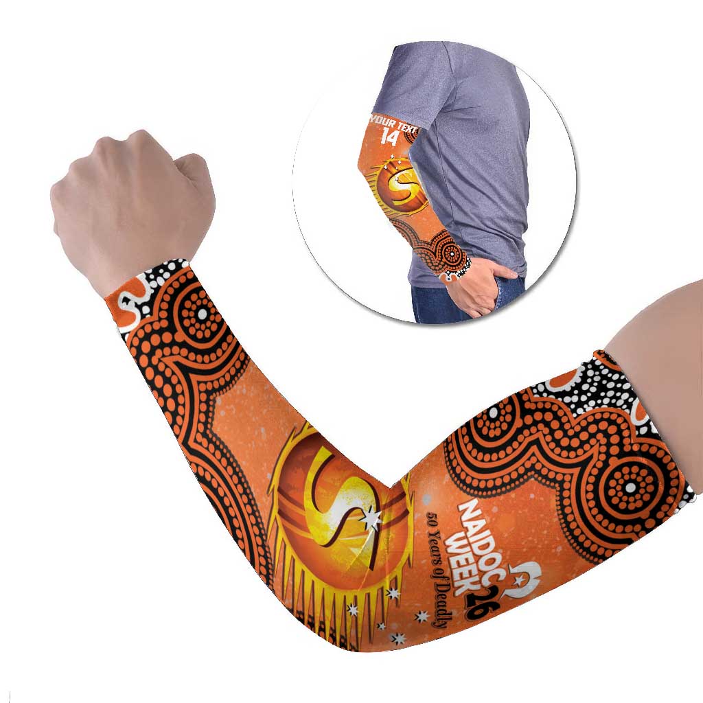 Perth Scorchers NAIDOC Week 2026 Custom Arm Sleeves 50 Years Deadly Indigenous Art Glitter Effect