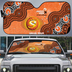 Perth Scorchers NAIDOC Week 2026 Custom Auto Sun Shade 50 Years Deadly Indigenous Art Glitter Effect