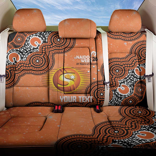 Perth Scorchers NAIDOC Week 2026 Custom Back Car Seat Cover 50 Years Deadly Indigenous Art Glitter Effect
