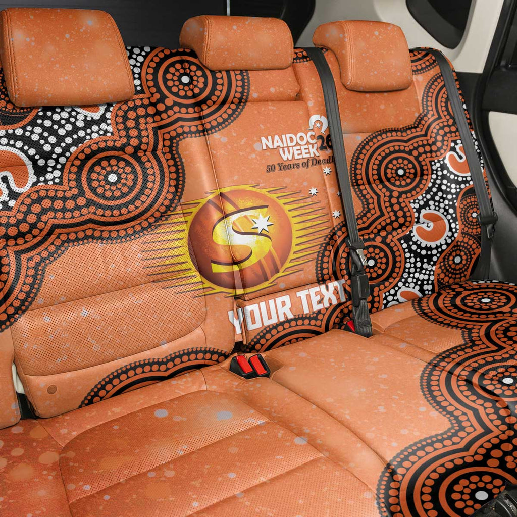 Perth Scorchers NAIDOC Week 2026 Custom Back Car Seat Cover 50 Years Deadly Indigenous Art Glitter Effect