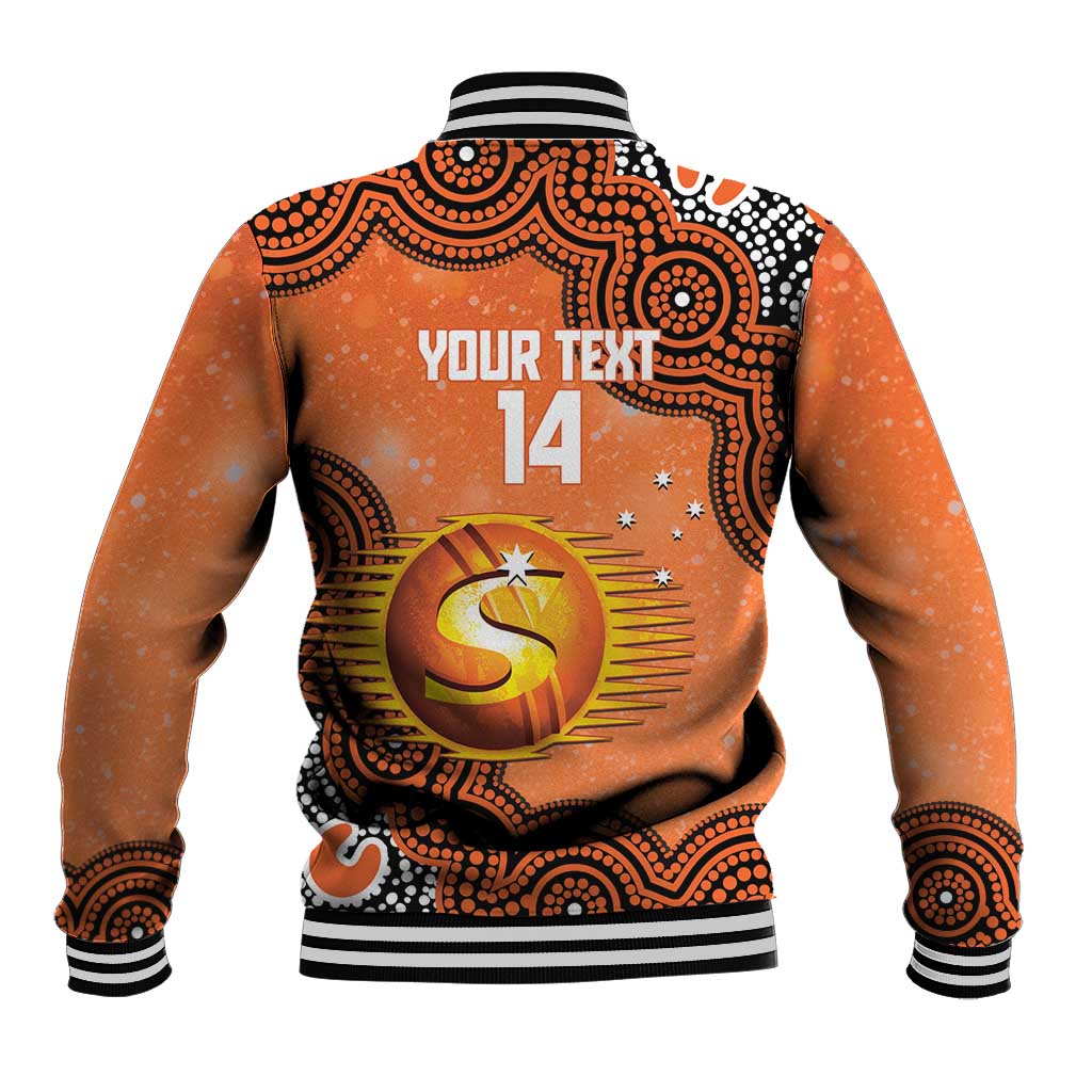Perth Scorchers NAIDOC Week 2026 Custom Baseball Jacket 50 Years Deadly Indigenous Art Glitter Effect