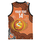 Perth Scorchers NAIDOC Week 2026 Custom Basketball Jersey 50 Years Deadly Indigenous Art Glitter Effect